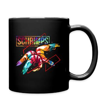 Shrimp gift - Full Colour Mug - black - Right