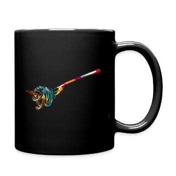 Cadeau spaghetti - Mug uni - noir - Droite
