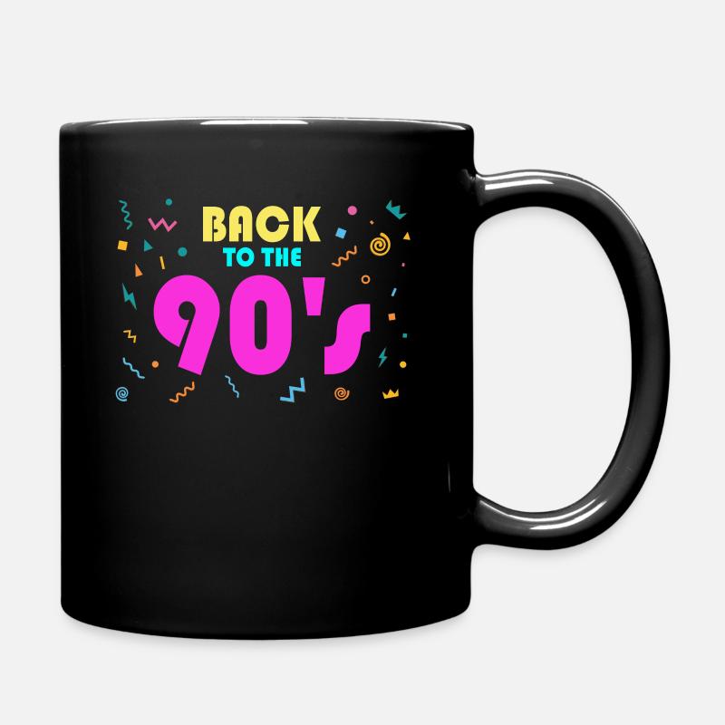 Back to the 90s Outfit 90's Party 90's Kostüm - Tasse einfarbig - Schwarz