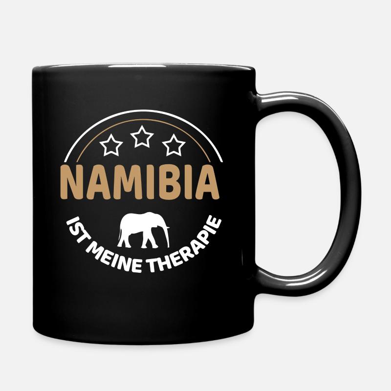 Therapie Namibia - Tasse einfarbig - Schwarz