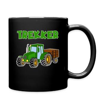 Trekker Traktor Schlepper Bauer Bauernhof - Tasse einfarbig - Schwarz - Rechts