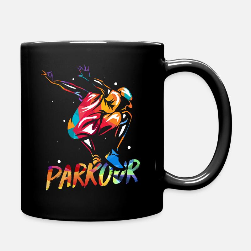 Parkour Traceur - Full Colour Mug - black