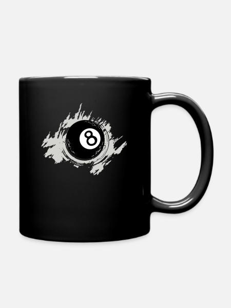 Billard - Tasse einfarbig - Schwarz