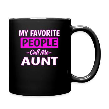 tante - Mug uni - noir - Droite