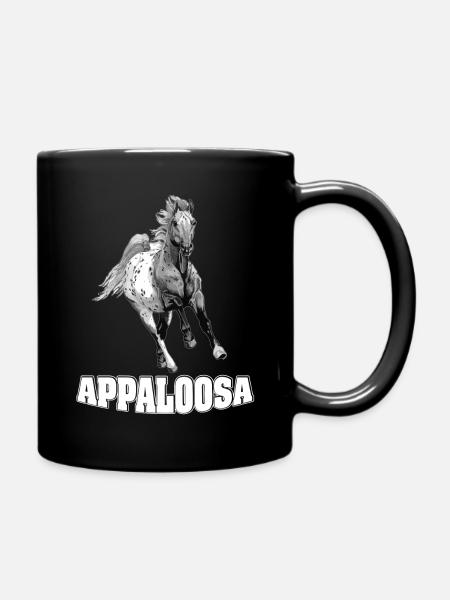 cadeau cheval cheval de cheval appaloosa - Mug uni - noir