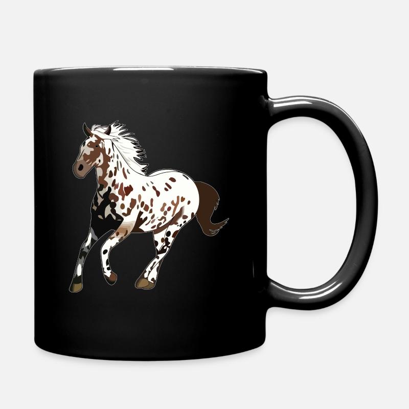 cadeau cheval cheval de cheval appaloosa - Mug uni - noir