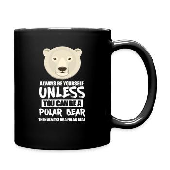 Polar Bear Polar Bear Bear Bear Arctic Gift - Full Colour Mug - black - Right