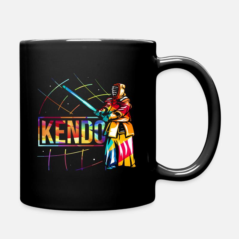Kendo Geschenk - Tasse einfarbig - Schwarz