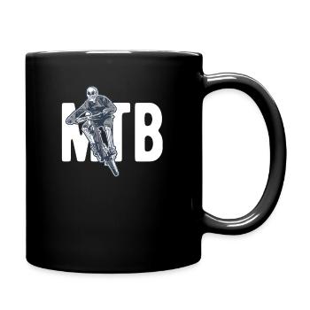 MTB mountain bike - Full Colour Mug - black - Right
