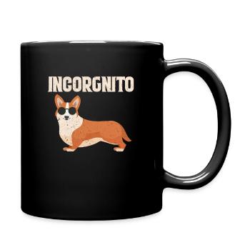 Corgi Wales Dog Welsh Corgi Pembroke Gift - Full Colour Mug - black - Right