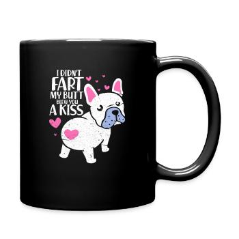 French bulldog pet dog gift - Full Colour Mug - black - Right