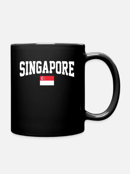 Singapour - Mug uni - noir