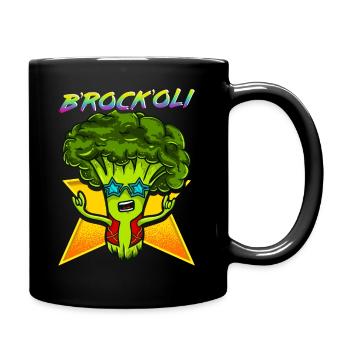 Brockoli le cadeau brocoli à bascule - Mug uni - noir - Droite