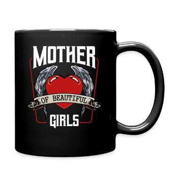 Mutter und Tochter - Tasse einfarbig - Schwarz - Rechts