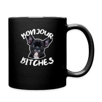 French bulldog - Full Colour Mug - black - Right