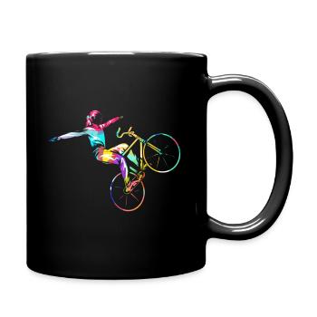 Art Cycling - Full Colour Mug - black - Right