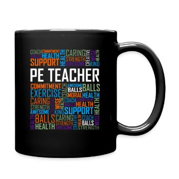 Le prof de l'EPS - Mug uni - noir - Droite