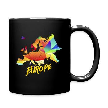 Continent européen - Mug uni - noir - Droite