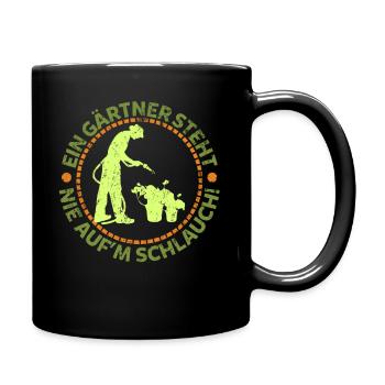 Gardener Garden gardening - Full Colour Mug - black - Right