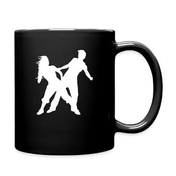 Tanzen - Tasse einfarbig - Schwarz - Rechts