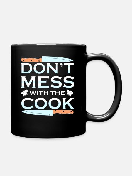Cook cook cooking - Full Colour Mug - black