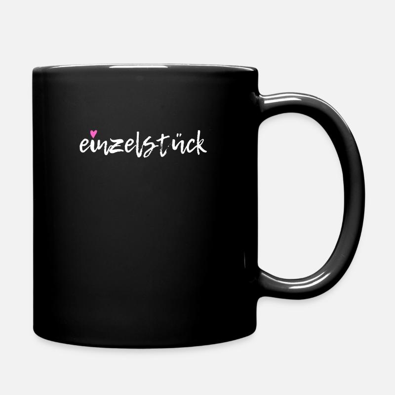 Einzelstück Besonders Einzigartig Herz - Tasse einfarbig - Schwarz