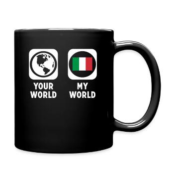 Italien - Tasse einfarbig - Schwarz - Rechts