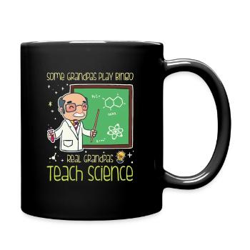 Science Teacher - Real Grandpa's Teach Science - Full Colour Mug - black - Right