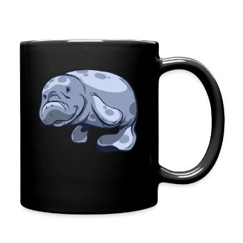 Seekuh Seekühe - Tasse einfarbig - Schwarz - Rechts