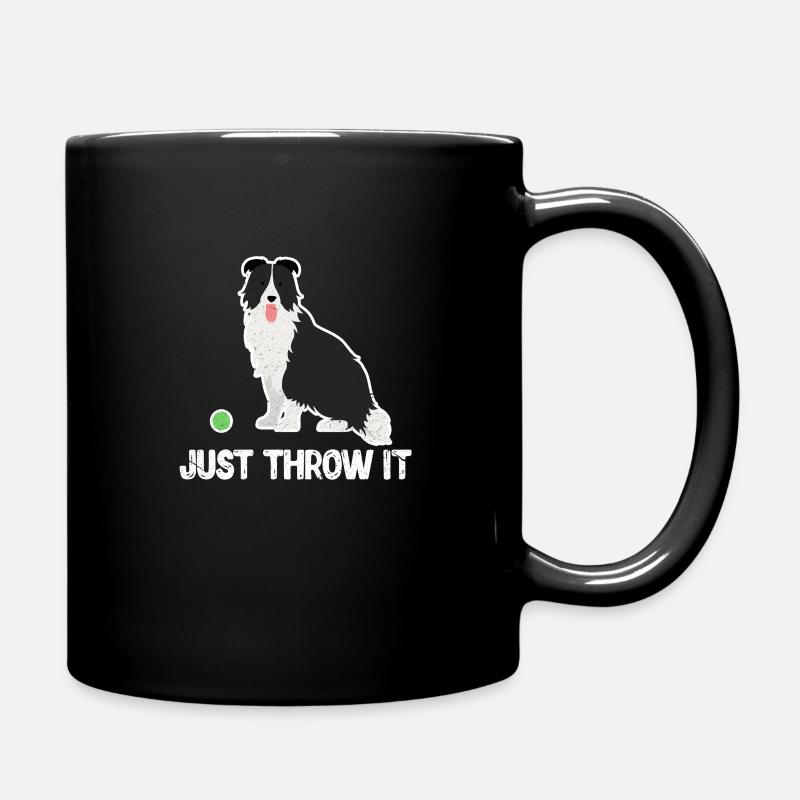 Border collie - Full Colour Mug - black