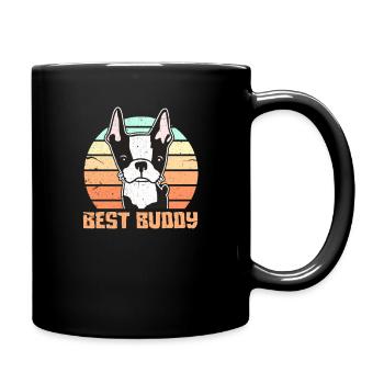 French bulldog - Full Colour Mug - black - Right