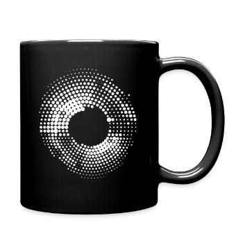 Vortex Design, Psychedelic Tee, Trippy Produkt, - Tasse einfarbig - Schwarz - Rechts