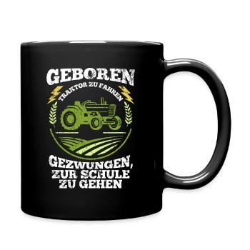 Tractor Vehicle - Full Colour Mug - black - Right