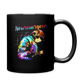 Neurochirurgin Doktor - Tasse einfarbig - Schwarz - Rechts