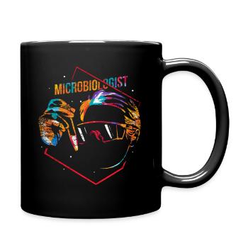 Microbiologist gift - Full Colour Mug - black - Right