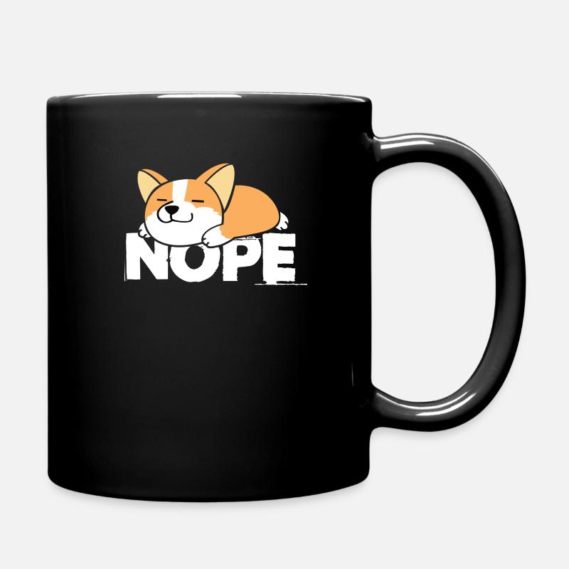 Corgi - Tasse einfarbig - Schwarz