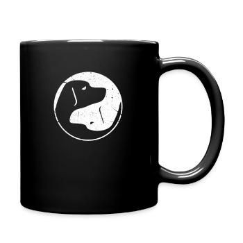 Amour des chiens - Mug uni - noir - Droite
