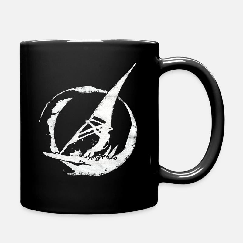 Windsurfen, Wellenreiten, Kitesurfen Geschenk - Tasse einfarbig - Schwarz