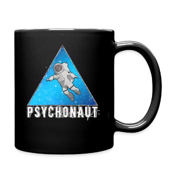 Psychonaut, DMT, LSD, Psychedelisch, Psytrance - Tasse einfarbig - Schwarz - Rechts