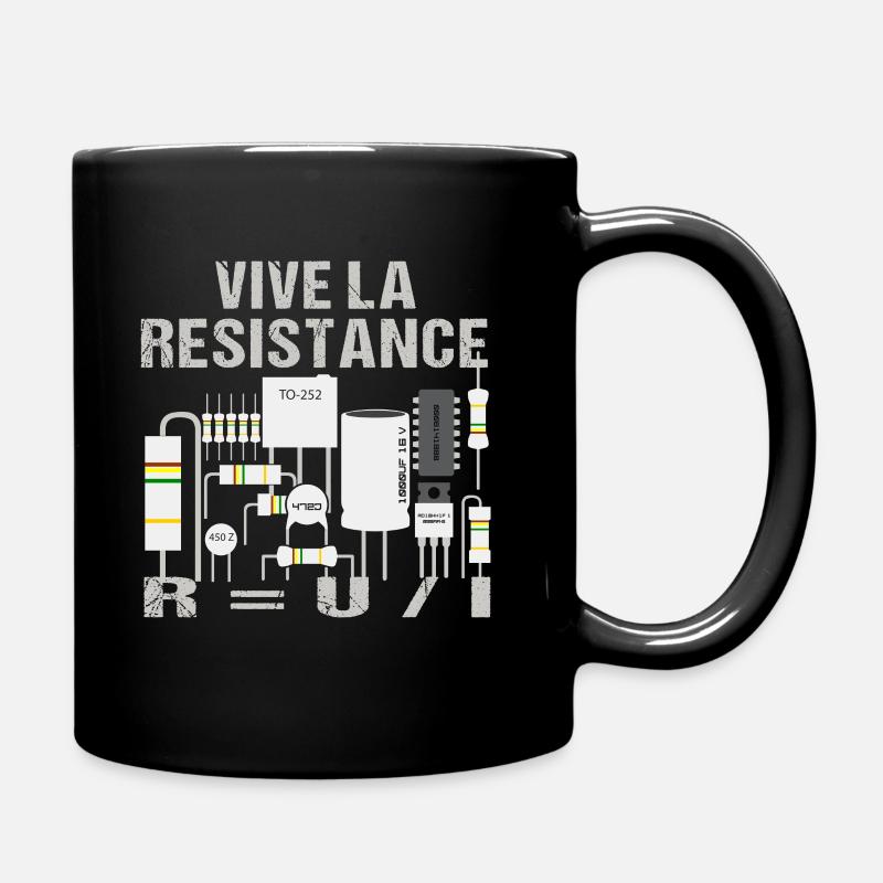 Viva La Resistance Génie électrique de résistance - Mug uni - noir