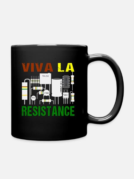 Viva La Resistance Resistance Drôle technicien en électronique - Mug uni - noir