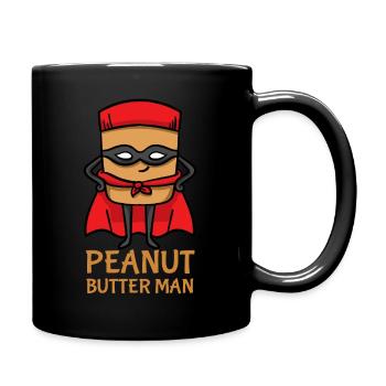 Cadeau drôle de comique de héros de beurre de cacahuète - Mug uni - noir - Droite