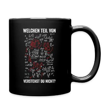 Mathematik Chemie Physik Lehrer Schule Geschenk - Tasse einfarbig - Schwarz - Rechts