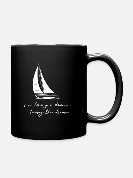 Segeln | Geschenk Segler | Geschenk Segeln lustig - Tasse einfarbig - Schwarz