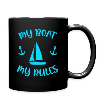Voile | Marin cadeau | Cadeau voile drôle - Mug uni - noir - Droite