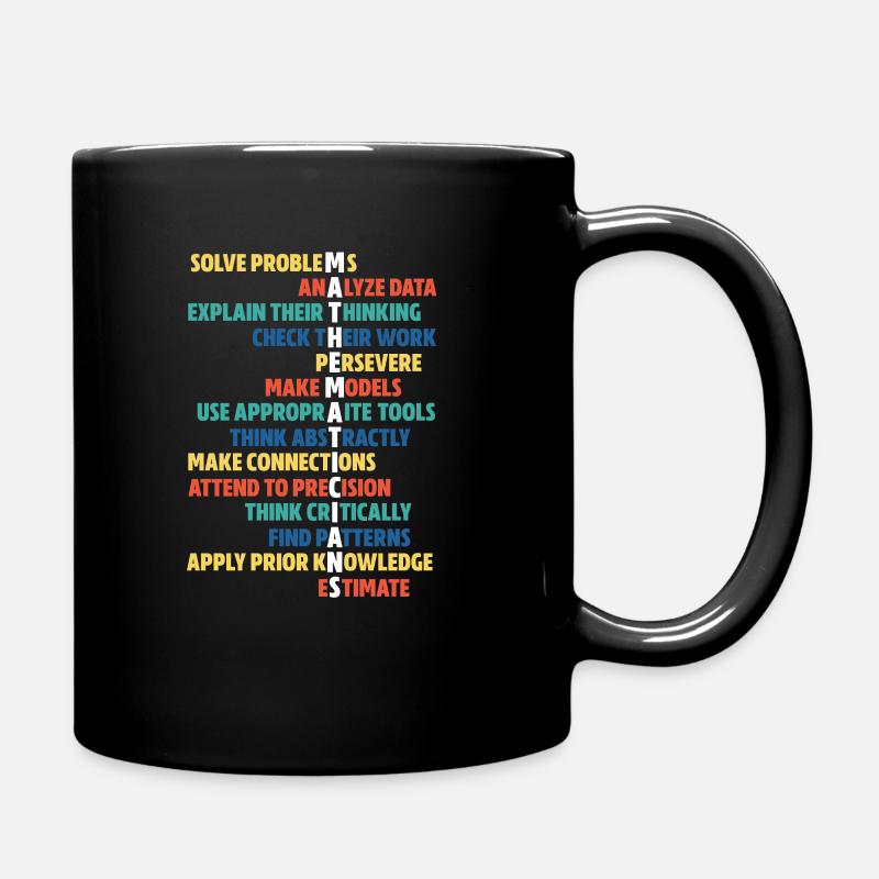 Math math prof enseignant algèbre école pi cadeau - Mug uni - noir