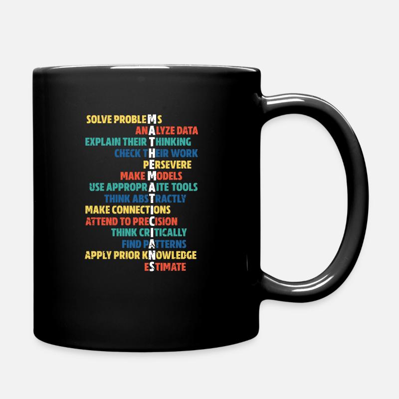 maths - Full Colour Mug - black