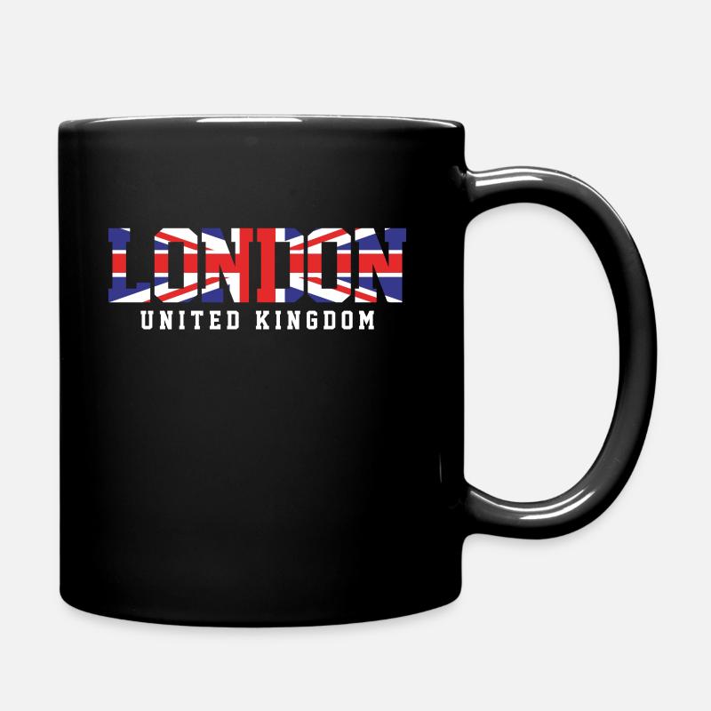 London - Tasse einfarbig - Schwarz