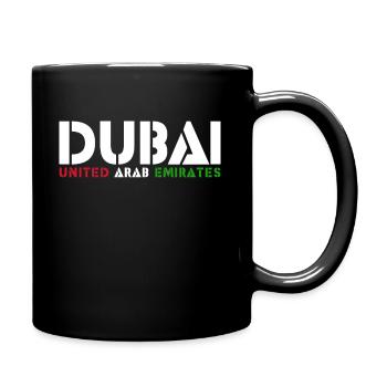Dubai - Tasse einfarbig - Schwarz - Rechts