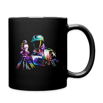 Vermessungstechniker - Tasse einfarbig - Schwarz - Rechts
